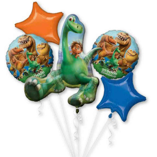 Foil Balloon Bouquet Good Dinosaur P75 5pk