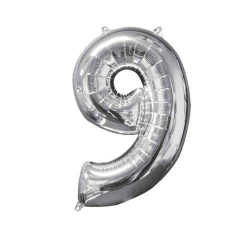 Mid-Size Shp Silver Number 9 - 66cm