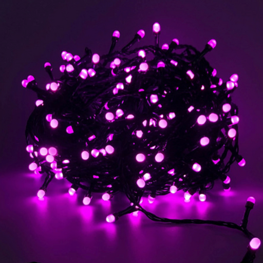 Ronis 320 LED Fogged Fairy Lights Pink 8mm