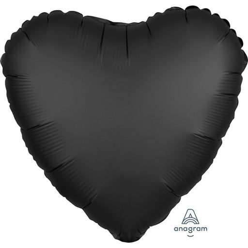 BLN FOIL STD Satin Luxe-Heart Onyx 45cm