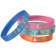 Peppa Pig Confetti Party Rubber Bracelets Favors 4pk