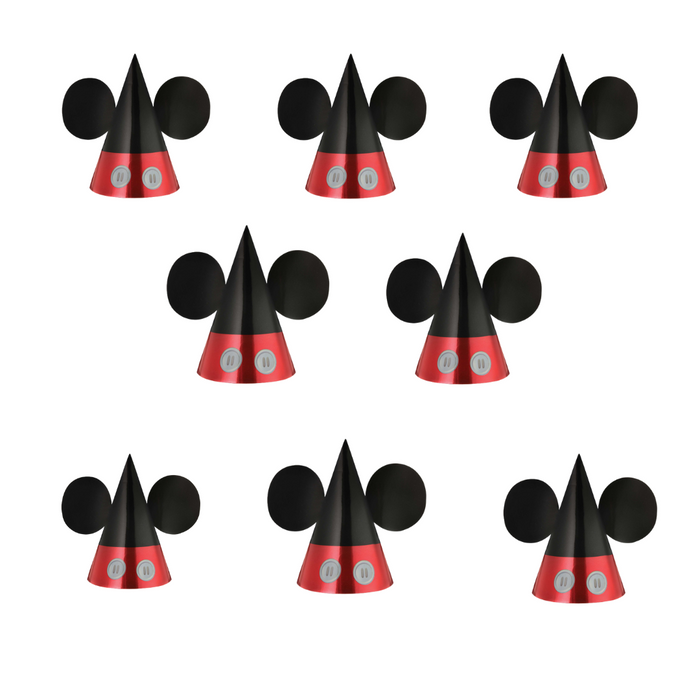 Party Hat Mickey Mouse Forever Party Cone 8 Hats