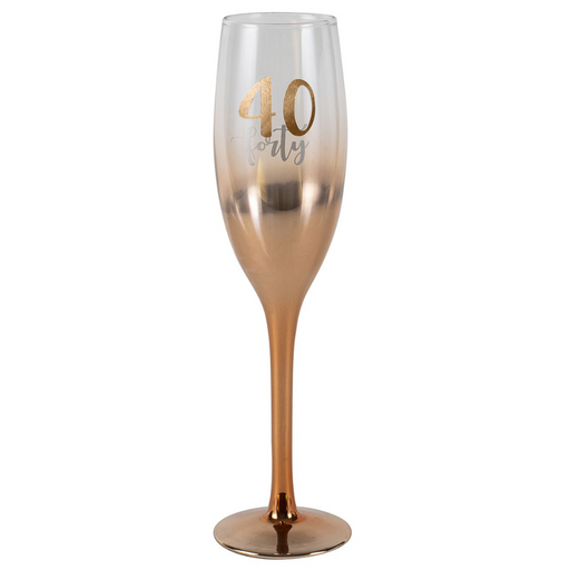 Ronis 40 Ombre Champagne Glass Rose Gold 150ml