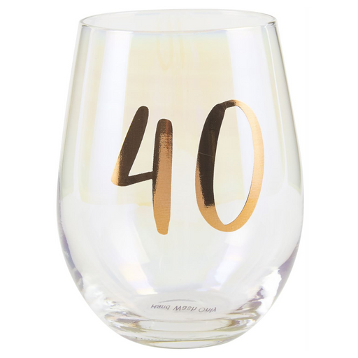 Ronis 40th Rainbow Stemless Wine Glass 600ml