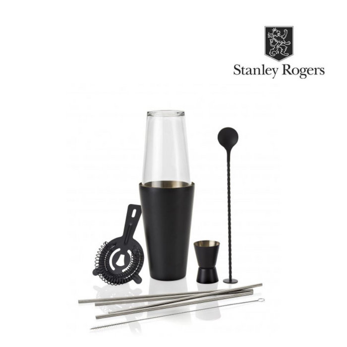 Cocktail Set Matte Black 10Pc Stanley Rogers