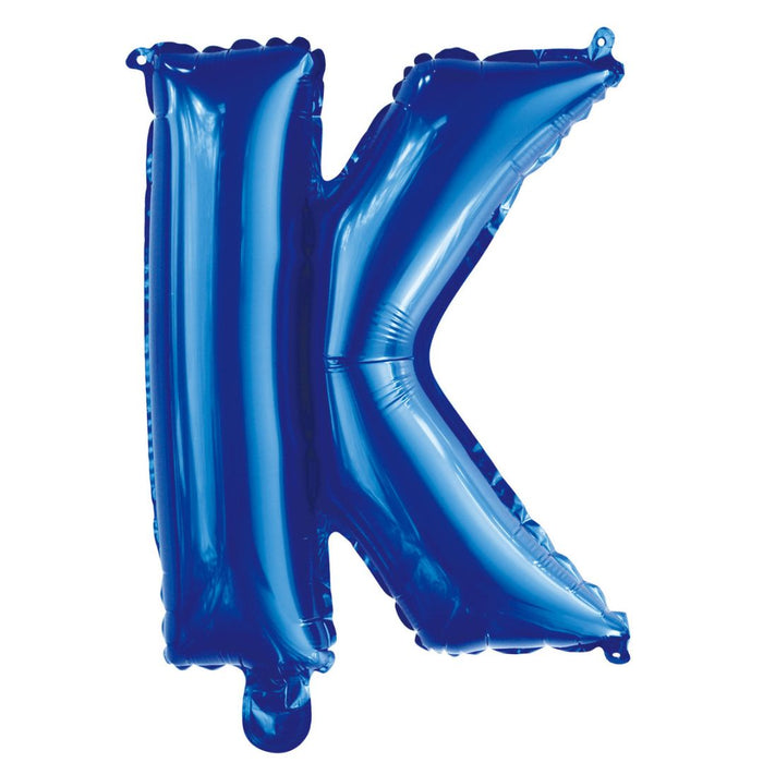 Alphabet Foil Balloon 35cm Royal Blue - K