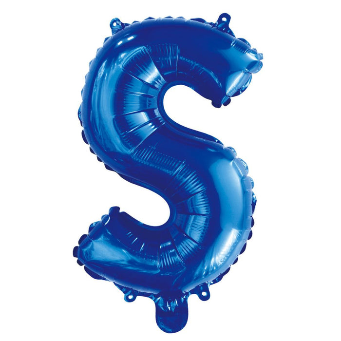 Alphabet Foil Balloon 35cm Royal Blue - S