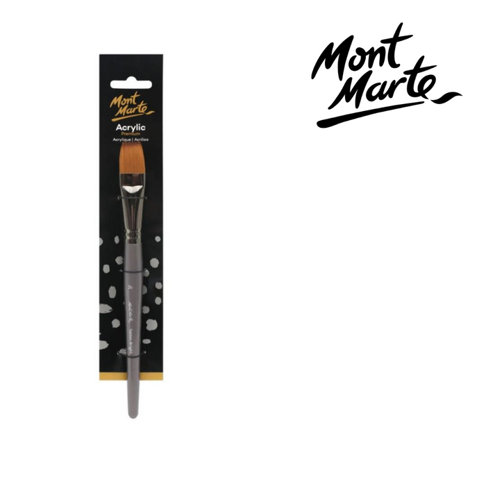 Mont Marte Artist Brush Taklon Short Bright 24