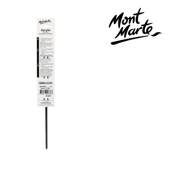 Mont Marte Artist Brush Taklon Round 10