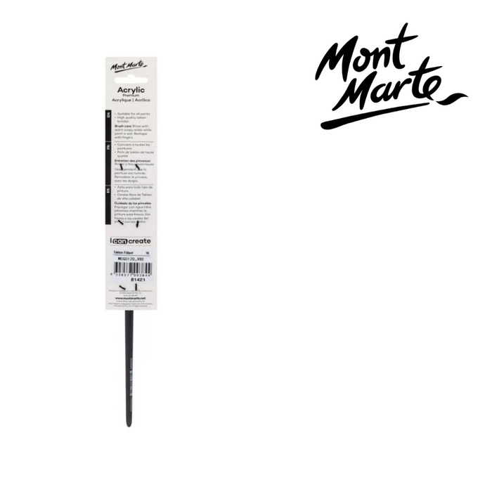 Mont Marte Artist Brush Taklon Filbert 16