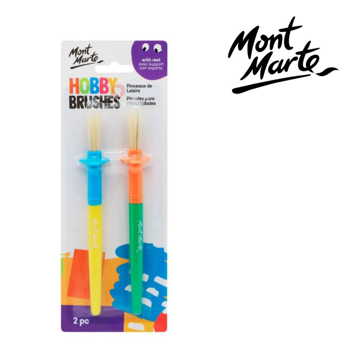 Mont Marte Hobby Brush with Rest 2pc