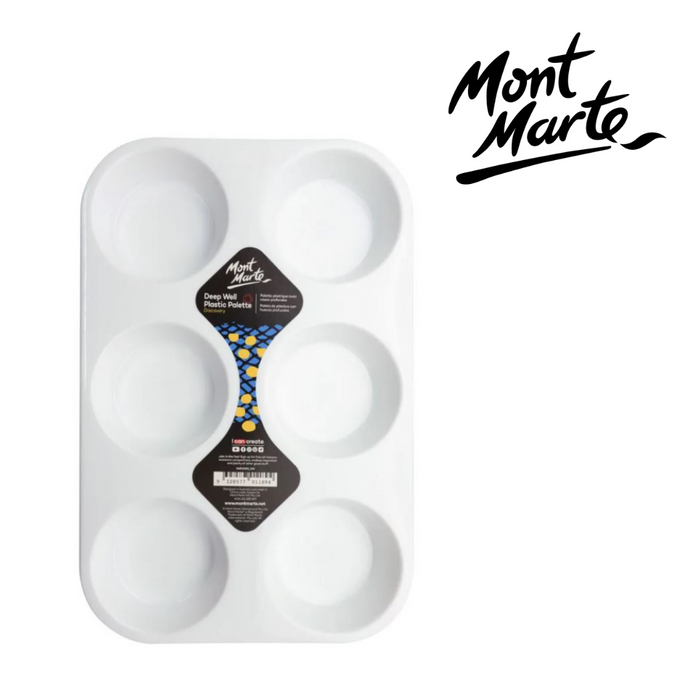 Mont Marte Deep Well Plastic Palette 6 hole