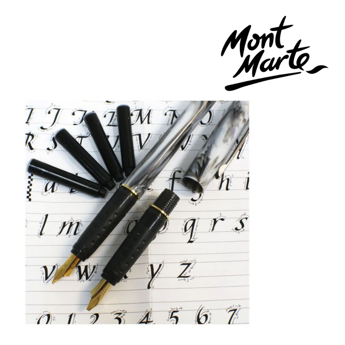 Mont Marte 2 Nib Pen Calligraphy Set