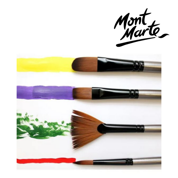 Mont Marte Gallery Series Brush Set Acrylic 4pc