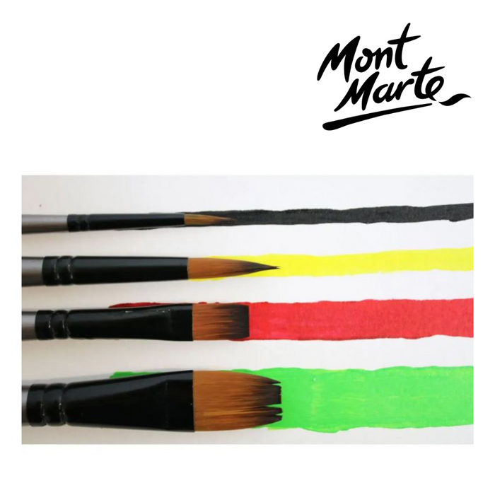 Mont Marte Gallery Series Brush Set Acrylic 4pc