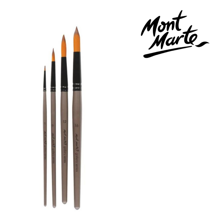 Mont Marte Gallery Series Brush Set Acrylic 4pc