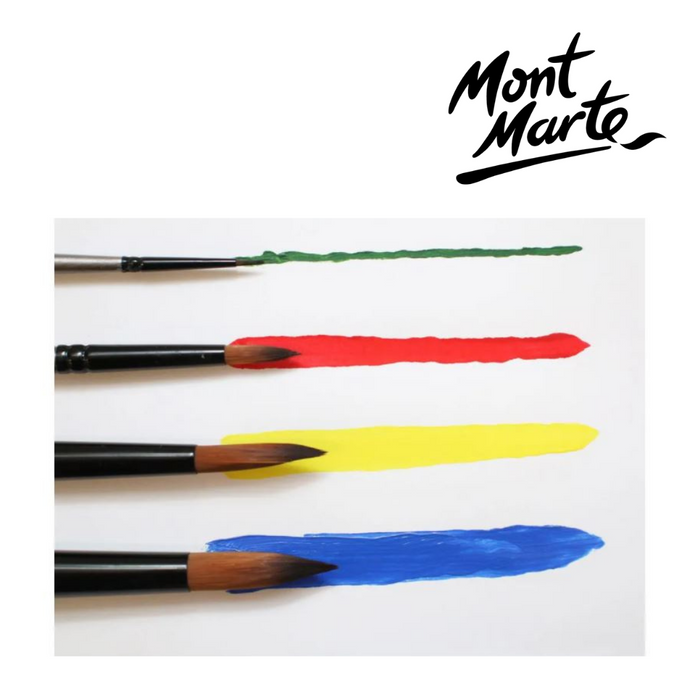 Mont Marte Gallery Series Brush Set Acrylic 4pc