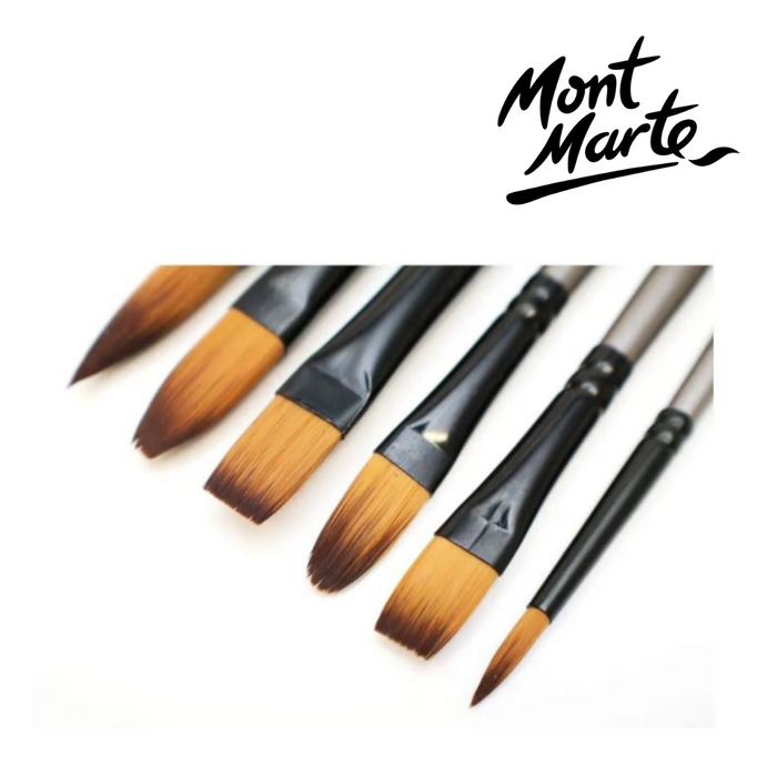 Mont Marte Gallery Series Brush Set Acrylic 6pc