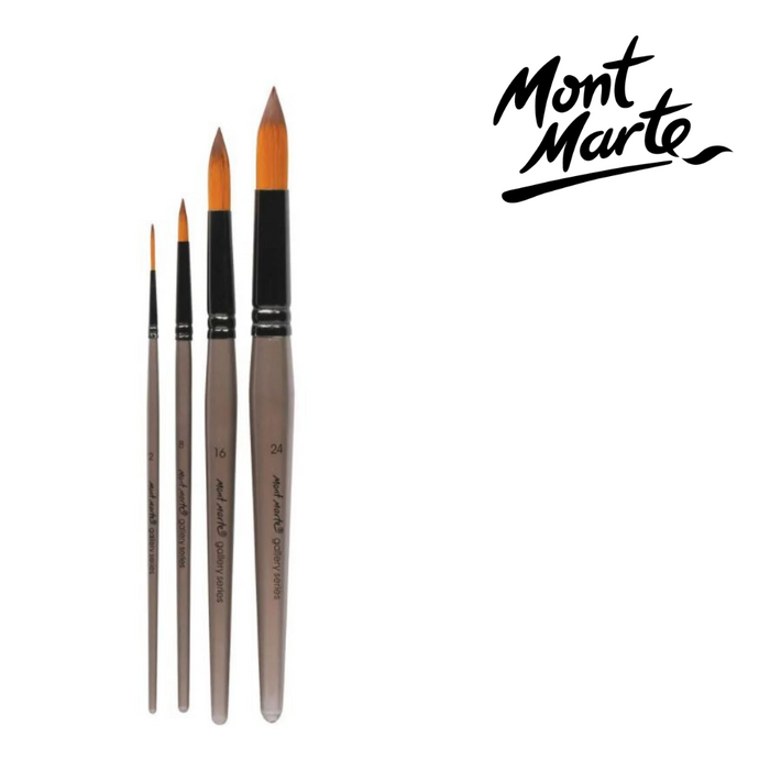 Mont Marte Gallery Series Brush Set Acrylic 4pc