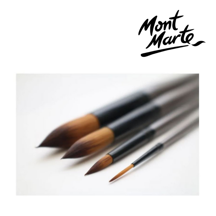 Mont Marte Gallery Series Brush Set Acrylic 4pc