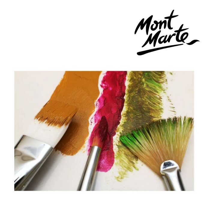 Mont Marte Gallery Series Brush Set Oils 3pc