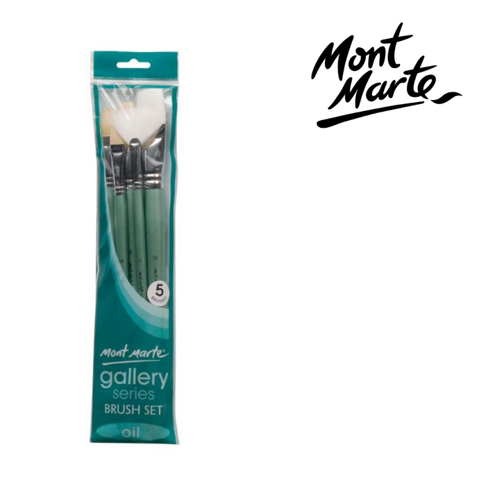 Mont Marte Gallery Series Brush Set Oils 5pc