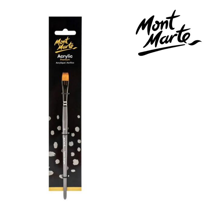 Mont Marte Artist Brush Taklon Short Bright 10