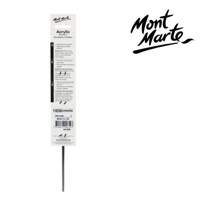 Mont Marte Artist Brush Taklon Angle 6