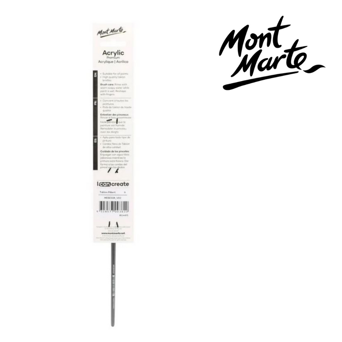 Mont Marte Artist Brush Taklon Filbert 6