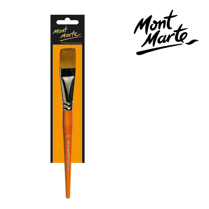 Mont Marte Artist Brush Taklon Short Bright 20