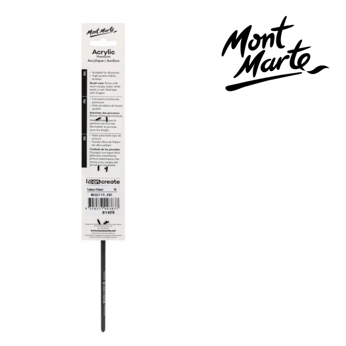 Mont Marte Artist Brush Taklon Filbert 10