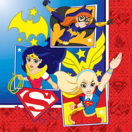 DC Superhero Girls Lunch Napkins 16pk