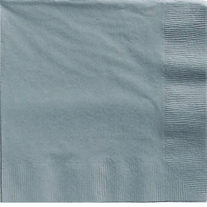 Lunch Napkins 20Pk 2 PLY Silver