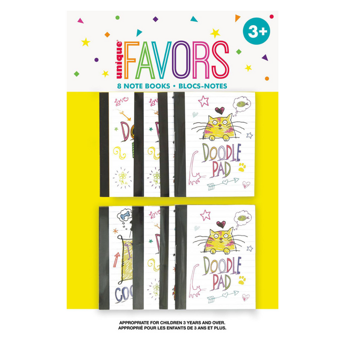 8 Doodle Pad Note Books