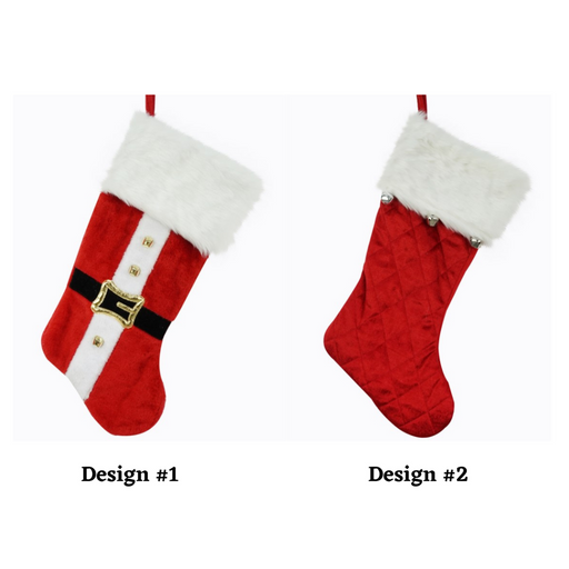 Deluxe Stocking Velvet with Bells 