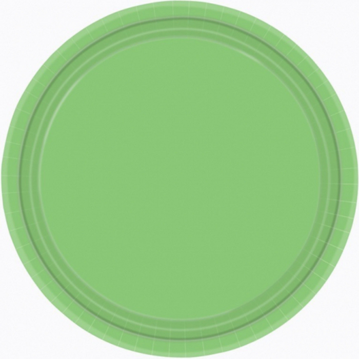 Paper Plates Round Kiwi 26cm 20pk