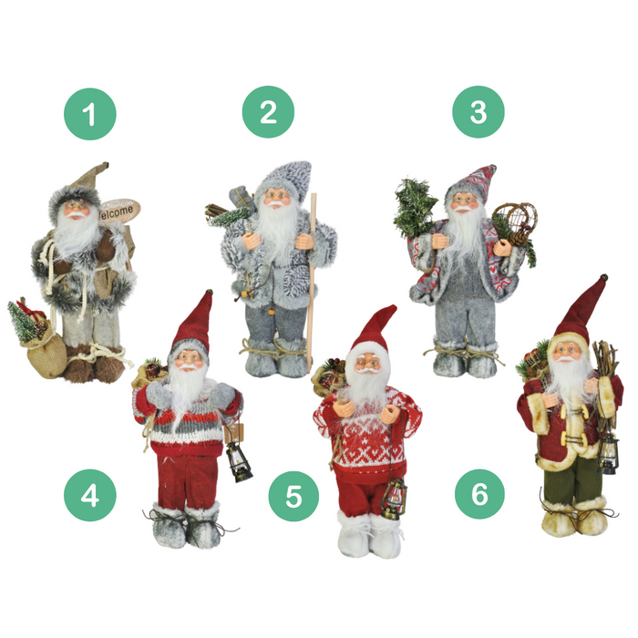 Santa Vintage Figurines Deluxe 30Cm Asst