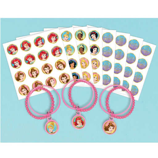 Disney Princess Once Upon A Time Bracelet Kit Favors 8pk
