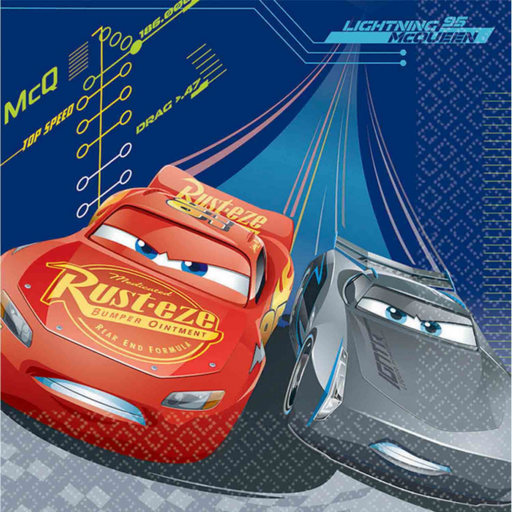 Cars 3 Lunch Napkins 16pk
