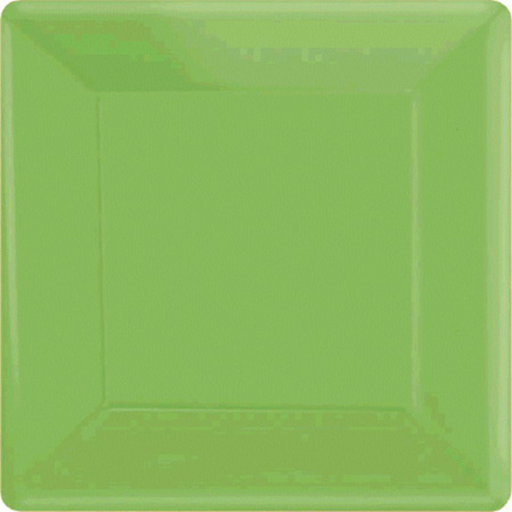 Paper Plates Square Kiwi 17cm 20pk