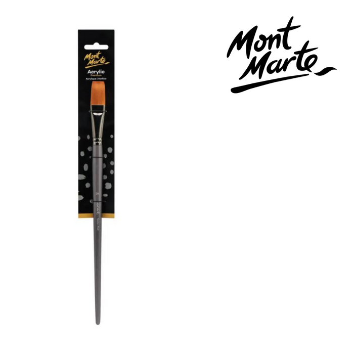 Mont Marte Artist Brush Taklon Flat Long 24