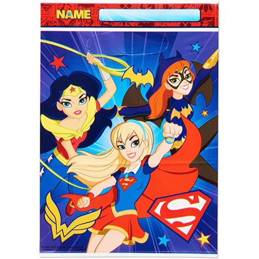 DC Superhero Girls Folded Loot Bags 8pk