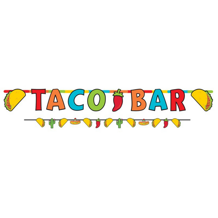 Fiesta Taco Bar Cardboard Banners Set