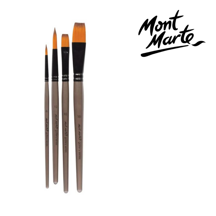 Mont Marte Gallery Series Brush Set Acrylic 4pc