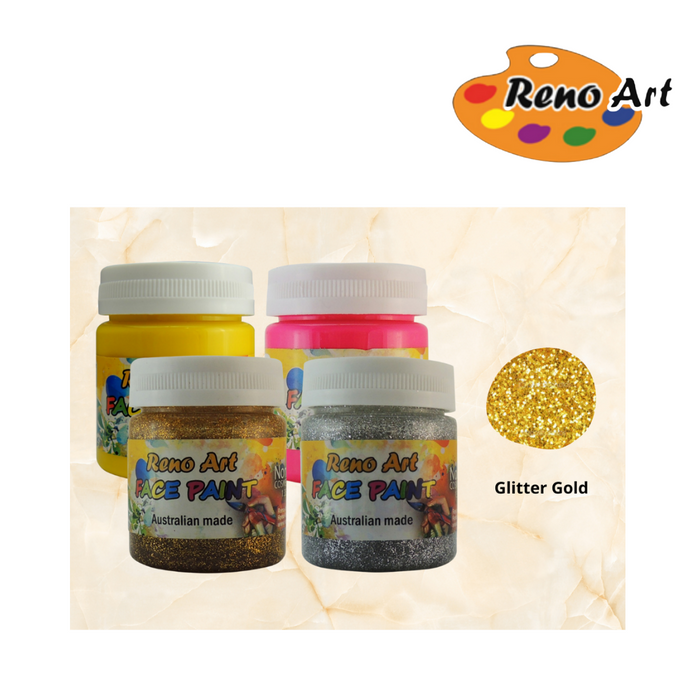 Reno Face Paint Glitter Gold 40ml