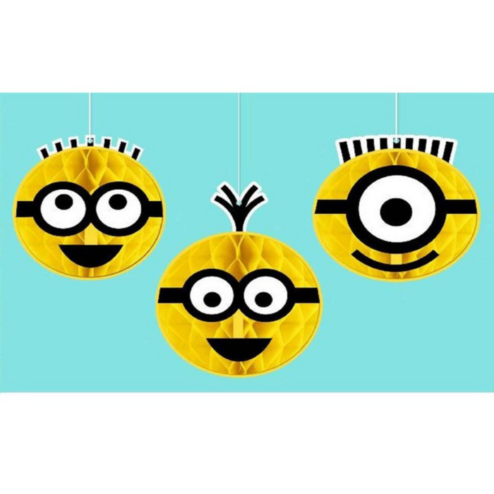 PARTY DECORS™ Despicable Me 3 Honeycomb Decorations