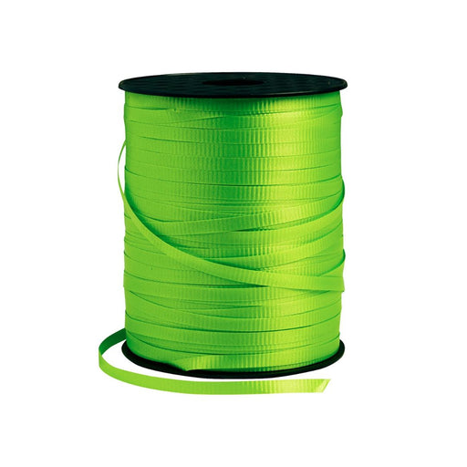 Crimped Ribbon 5mm x 500Y Spool Lime Green