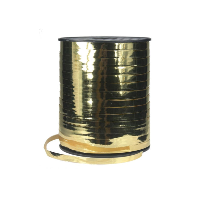 FS Crimped Ribbon 5mm x 500Y Spool Met Gold