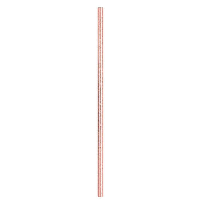 Foil Paper Straws Rose Gold 10pk