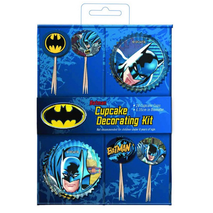 Batman Cupcake Decorations Kit 24pk